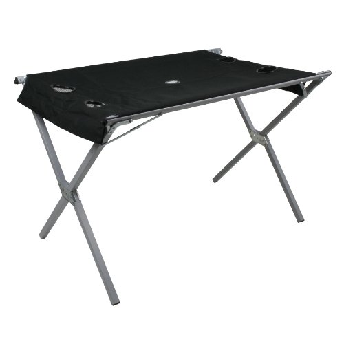 10T polyTAB Double Table camping Noir 110 x 70 x 70 cm