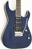 Flamed Blue Maple Top Electric Guitar with Trem