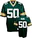 A.J. Hawk Jersey: Reebok Green Replica #50 Green Bay Packers Jersey - X-Large