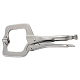 C型ロッキングプライヤー パット付 ERC-275S/バイスプライヤー/バイスグリップ【E-Value】
