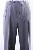 Men’s 100% Virgin Wool Super Gabardine Gray Dress Pants