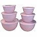Calypso Basics, 44601, 12 Piece Enamel On Steel Bowl Set With Lids, Pink