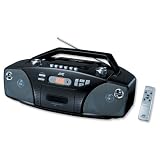 JVC CD Radio Cassette Player Recording Portable AM FM Stereo Backlit LCD Display 2W x 2RMS Ref RCEZ31B