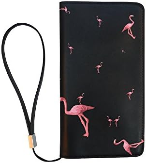 Treety Flamingo Love Black DIY Men's Clutch Purse