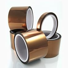 CS Hyde Kapton Silicone Adhesive Tape, Amber 1 inch x 36 yards