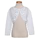 Bonnie Jean Girls White Size 5 Rosette Pearl Easter Bolero