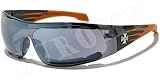 Produkt-Bild: CHOPPERS 2W Sonnenbrille VISOR Schwarz ORANGE Motorradbrille Sportbrille