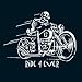 Men's Tank Top : Ride Forever - Skull Skeleton Biker Motorcycle