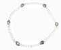 Anklet - A13 - Stretch - Swarovski (tm) Crystal and Fire Polished Glass Beads ~ Clear