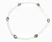 Anklet - A13 - Stretch - Swarovski (tm) Crystal and Fire Polished Glass Beads ~ Clear