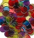 500-Bingo Chips Plastic Non-magnetic Chips -Assorted Colors