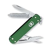Victorinox Swiss Army Classic SD Alox Metal MultiTool Pocketknife, Green
