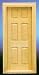 Dollhouse Miniature Six Panel Door in 1:24 Scale