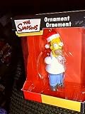 The Simpsons Homer Simpson with Candy Cane in Mouth Christmas Ornament