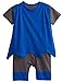 A&J Design Baby Boys' Batman Short Sleeve Romper Costume