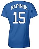 Jacted up Tees Megan Rapinoe US Women's Soccer Front & Back Ladies T-Shirt - XL Royal Blue (1089)