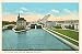 Postcard Soo Michigan Locks From East Approach