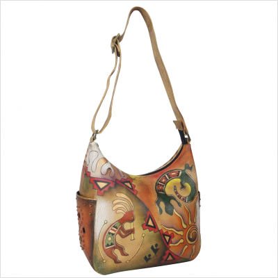 Hobo Bag with Side Pockets in Spirit of the Southwest