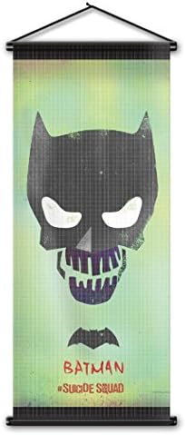 Moumtain outdoor Suicide Squad Batman Flag Banner Wall Scroll 17.743.3 Inch