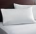 Scala Hotel Collection - 2PC White Solid Pillow Cases Queen Size ( 20 x 30 Inches, White) 100% Cotton Sateen for Maximum Softness and Easy Care, Elegant Double-Stitched Tailoring