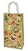 Christmas Medium Gift Bags Christmas Designs Goodie Bags White Kraft, 12 Pack