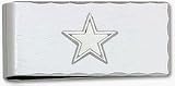 Dallas Cowboys 5/8 Sterling Silver Star on Nickel Plated Money Clip