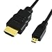 HDMI (Type A) to HDMI Micro (Type D) , High Speed Cable with Ethernet for HTC ,Motorola 6 feet