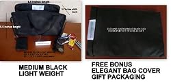 $ 13.99 FREE SHIP USA NEW BLACK LIGHT WEIGHT Hand BAG Organizer/purse/tote Insert Organizer -for SMALL to MEDIUM bags. Switch Bags in Seconds! NOW WITH FREE BONUS ELEGANT BAG COVER. MAKES AN EXCELLENT GIFT.