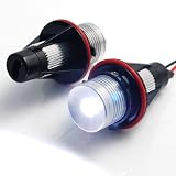 3W LED Halo Ring Angel Eye Headlight Lamp Bulbs 6000K White w  Xenon System For BMW... by Astra Security