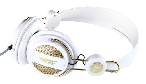 41KgYukk%2BFL WeSC Oboe Golden Headphone (White)