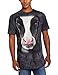 The Mountain Black Cow Face Adult T-Shirt, Black, XL