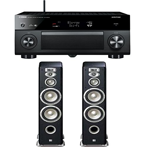 Yamaha RX-A2040BL 9.2-Channel Wi-Fi Network AVENTAGE Home Theater Receiver Plus A Pair of JBL Studio L890 4-Way High Performance Floorstanding Speakers