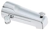 Alsons 1010LPK Add-A-Shower Extra-Long Diverter Threaded Tub Spout, Chrome