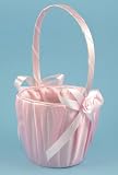 Pink bow confetti basket