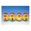 WEDGimal Ducks, 4 Piece Letters Set