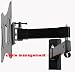 VideoSecu New Black Swing Wall Mount Bracket 20 Inch Extending 55lbs Weight Capacity For Middle Size Sharp LG Plasma LCD LED TV ML523B M18 image 2
