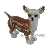 Chihuahua Jewelry Trinket Box Bejeweled