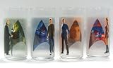 Set of 4 Collectible Star Trek Spock, Uhura, Nero & Kirk 12oz. Drinking Glasses