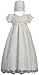 Embroidered Cotton Christening Baptism -Size L (12-18 Months)