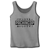 パチンコップ リブタンクトップ(グレー) M