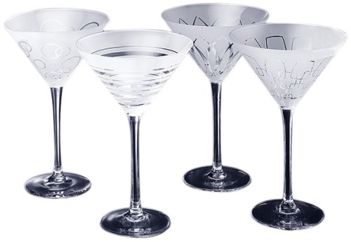 Mikasa Cheers Quilt Martini Glasses, Set of 4