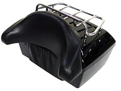 Universal Motorcycle Luggage Tour Trunk Tail Box with Top Rack Backrest for Harley Davidson Road King Honda V Road Star Vulcan Shadow Touring Motorcycle Honda Yamaha Honda Suzuki Universal Motorcycle Luggage Tour Trunk Tail Box with Top Rack Backrest for Harley Davidson Road King Honda V Road Star Vulcan Shadow Touring Motorcycle Honda Yamaha Honda Suzuki