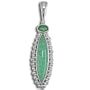 Sterling Silver Amazonite and Emerald Pendant By Sajen