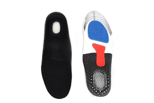Mens Gel Heel+ Odour Free + Cushion+ Arch Support Full Foot Orthotic Insole(Orthotic Insole)