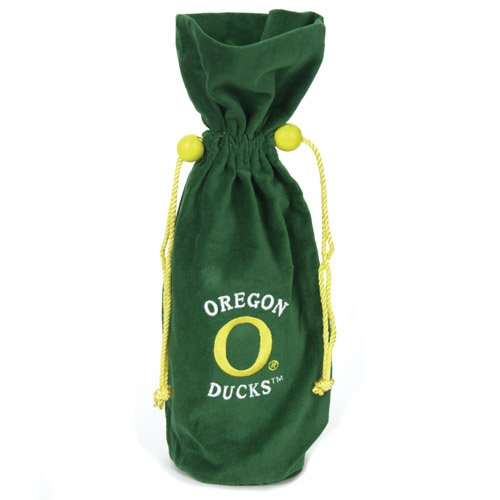 14 NCAA Oregon Ducks Velvet Wine Bottle Drawstring Bag