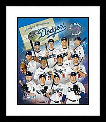 Los Angeles Dodgers 2007 Team Collage Framed 8x10 Photograph
