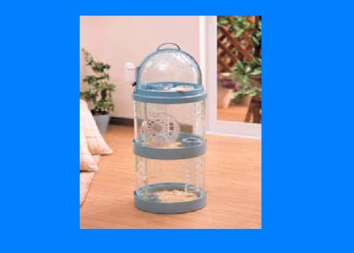 Hamster Cage Dome Tower House Gerbil Cage Carrier Blue DW 303