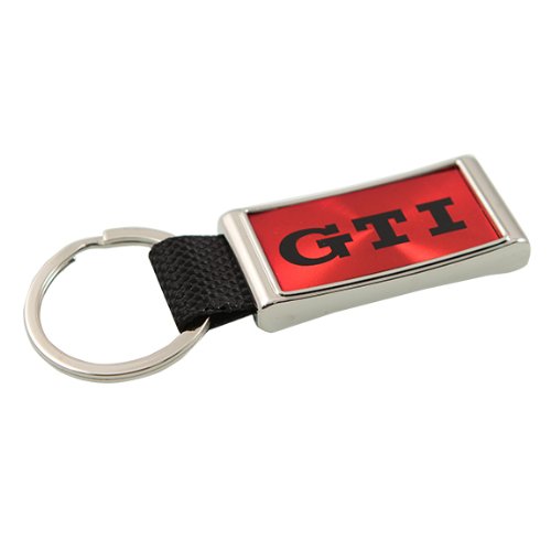 Genuine Volkswagen VW GTI Burst of Red Keytag Key Chain