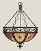 Fine Art Lamps 218142ST 3 light Bowl Pendant, Antique Gold Leaf