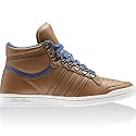Adidas Top Ten Hi Sleek Leather Schuh Braun Blau